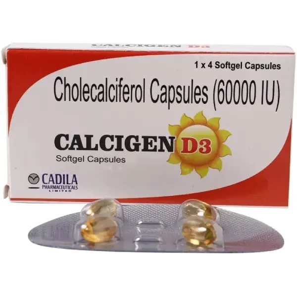 Calcigen D3 Capsule from Cadila for Bone Health and Muscle Fatigue